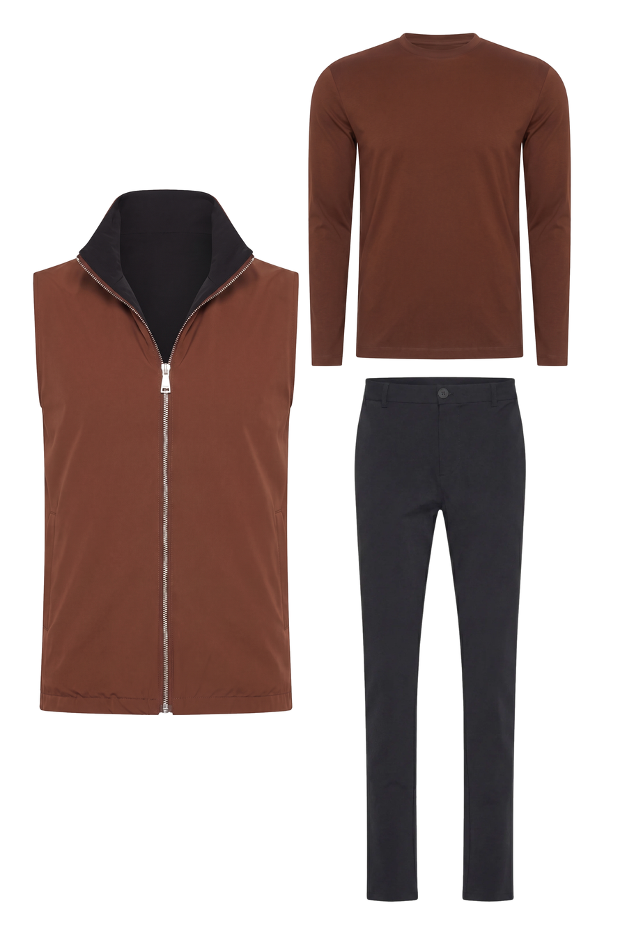 Ensemble Réversible Tobacco d'Aniline (T-shirt manches longues)