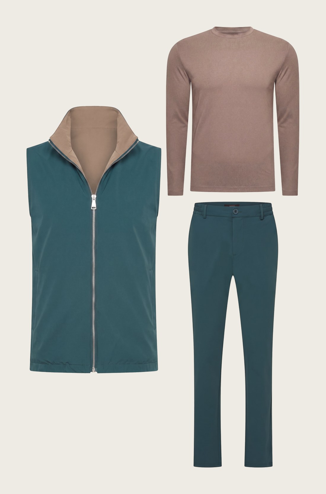 Ensemble Selvé Réversible Malachite du Désert (T-shirt manches longues)