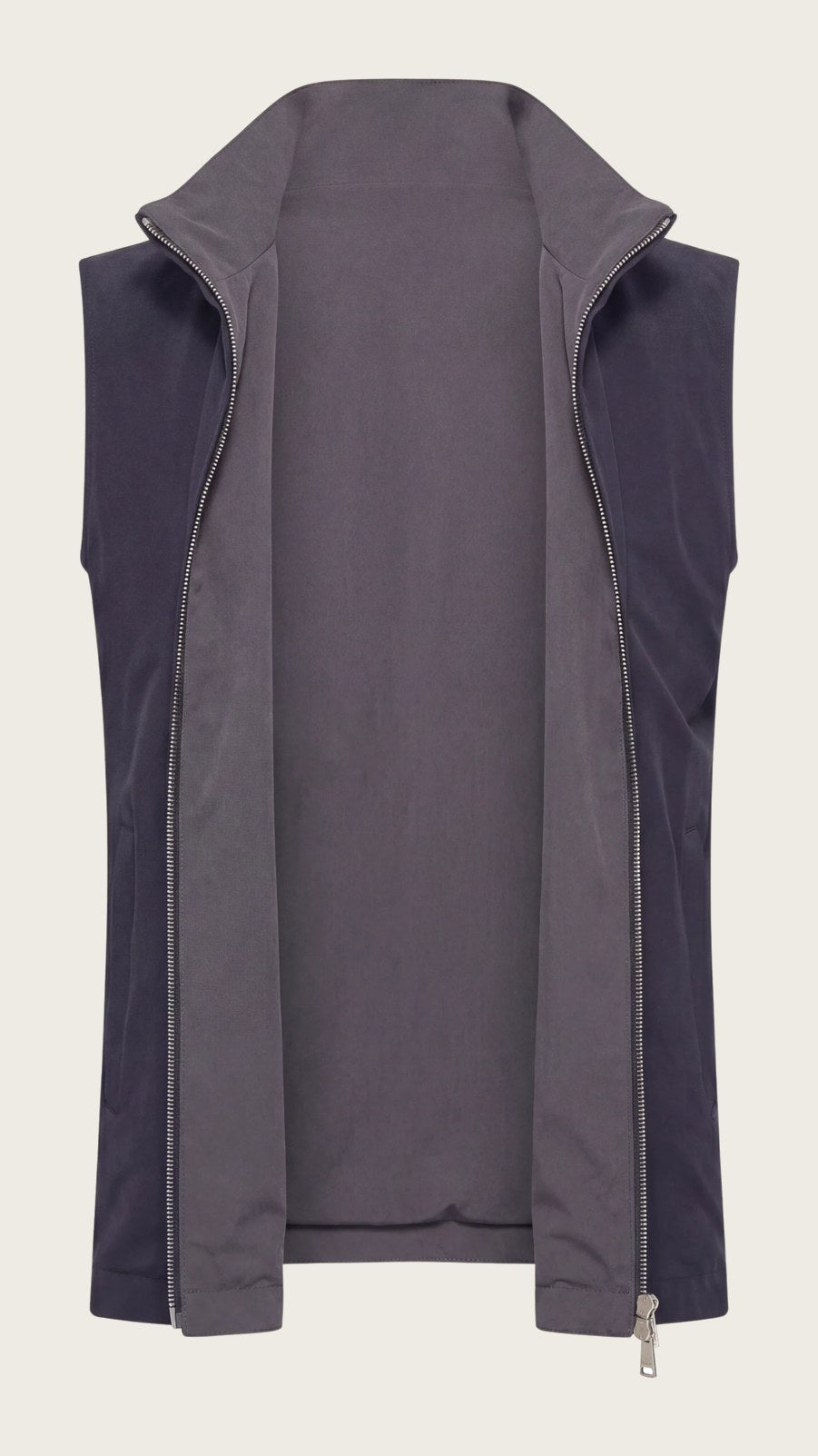 VESTE SANS MANCHE RÉVERSIBLE CAVIAR D'AZUL Selvé Paris