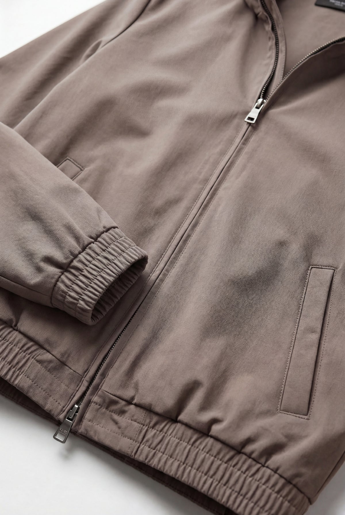 VESTE SELVÉ À CAPUCHE TAUPE DÉSERT Selvé Paris