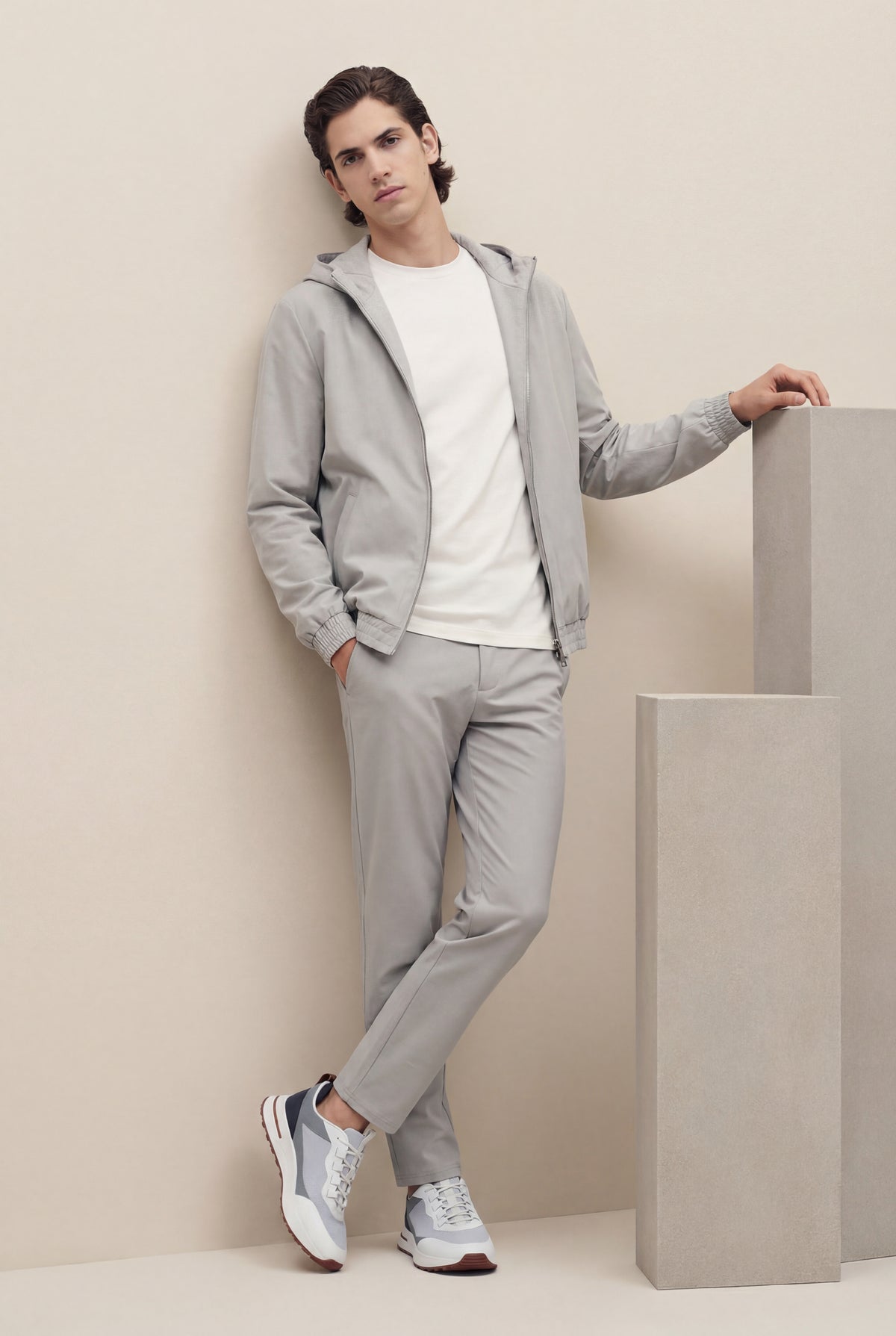 PANTALON SELVÉ GRIS D'ÉLÉPHANT Selvé Paris