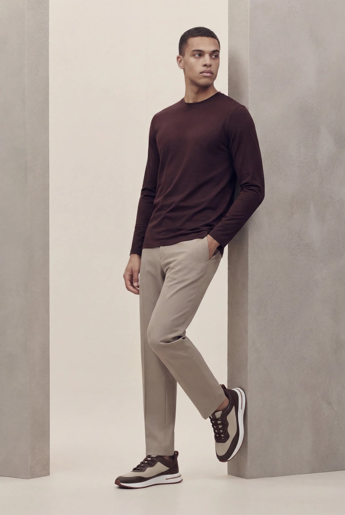 PANTALON SELVÉ TAUPE DÉSERT Selvé Paris