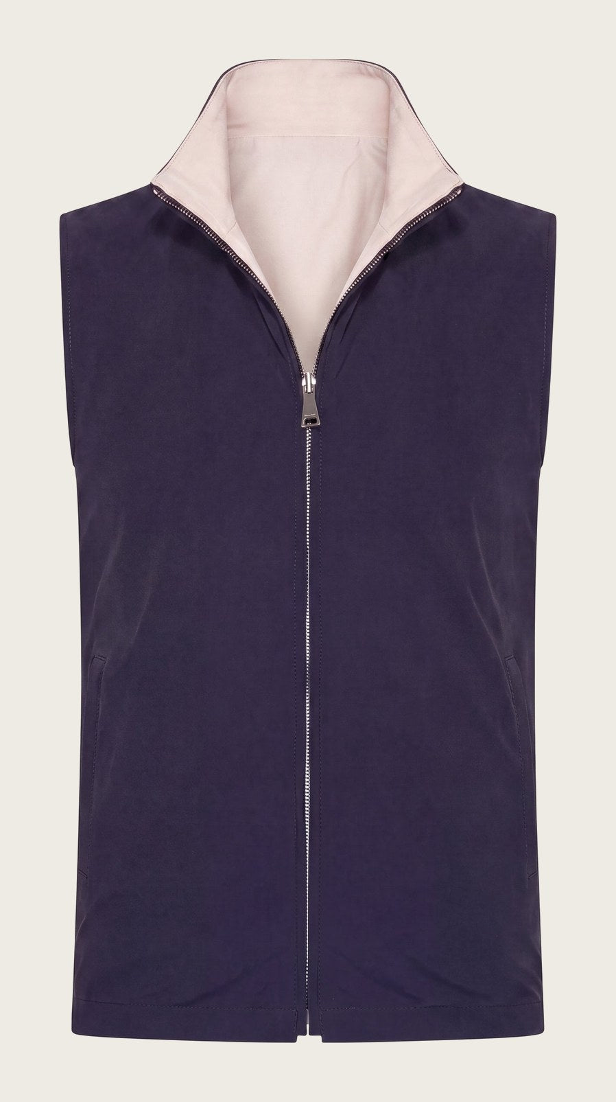 VESTE SANS MANCHE RÉVERSIBLE PERLE D'AZUL