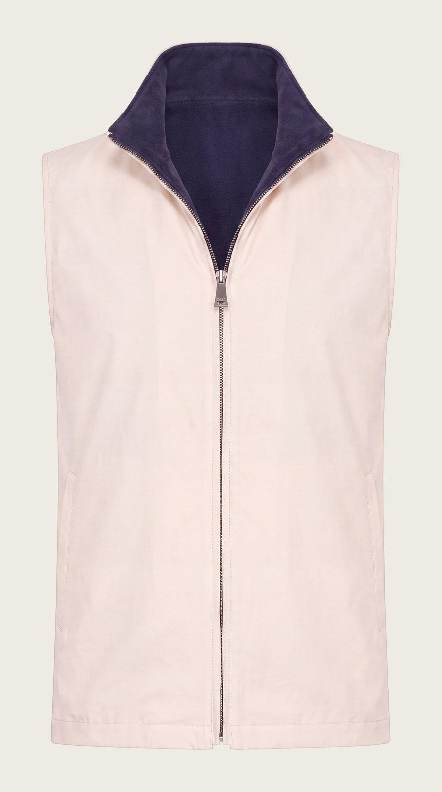 VESTE SANS MANCHE RÉVERSIBLE PERLE D'AZUL