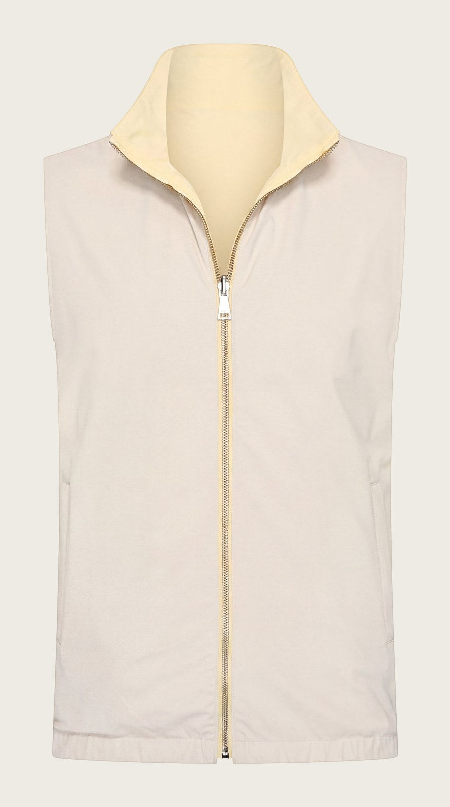 VESTE SANS MANCHE RÉVERSIBLE PERLE DE CANARI