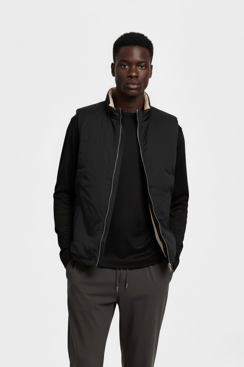 VESTE SANS MANCHE PURE NOIR Selvé Paris