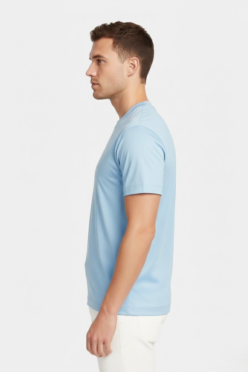 T-SHIRT ESSENTIEL BLEU BRUME Selvé Paris