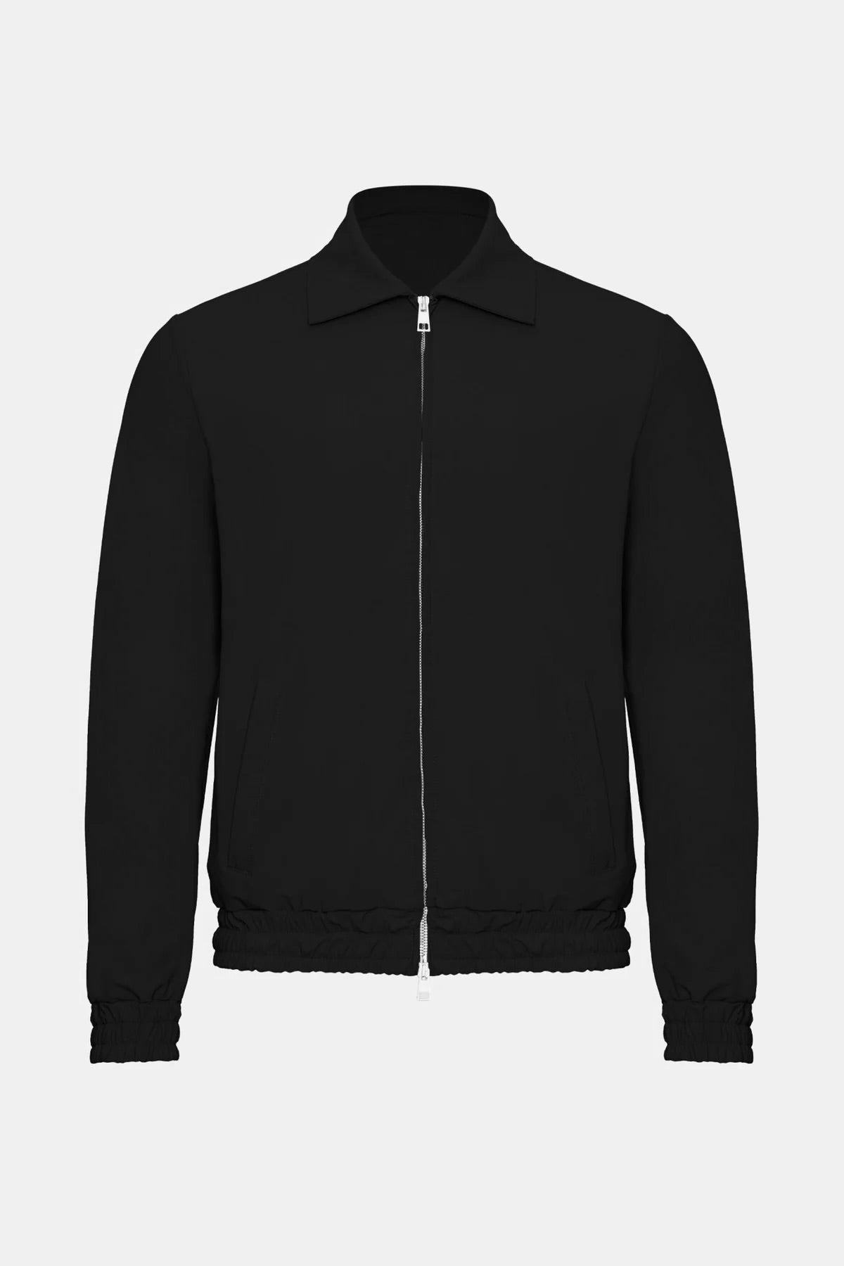 VESTE SIGNATURE À COL ZIPPÉ NOIR Selvé Paris