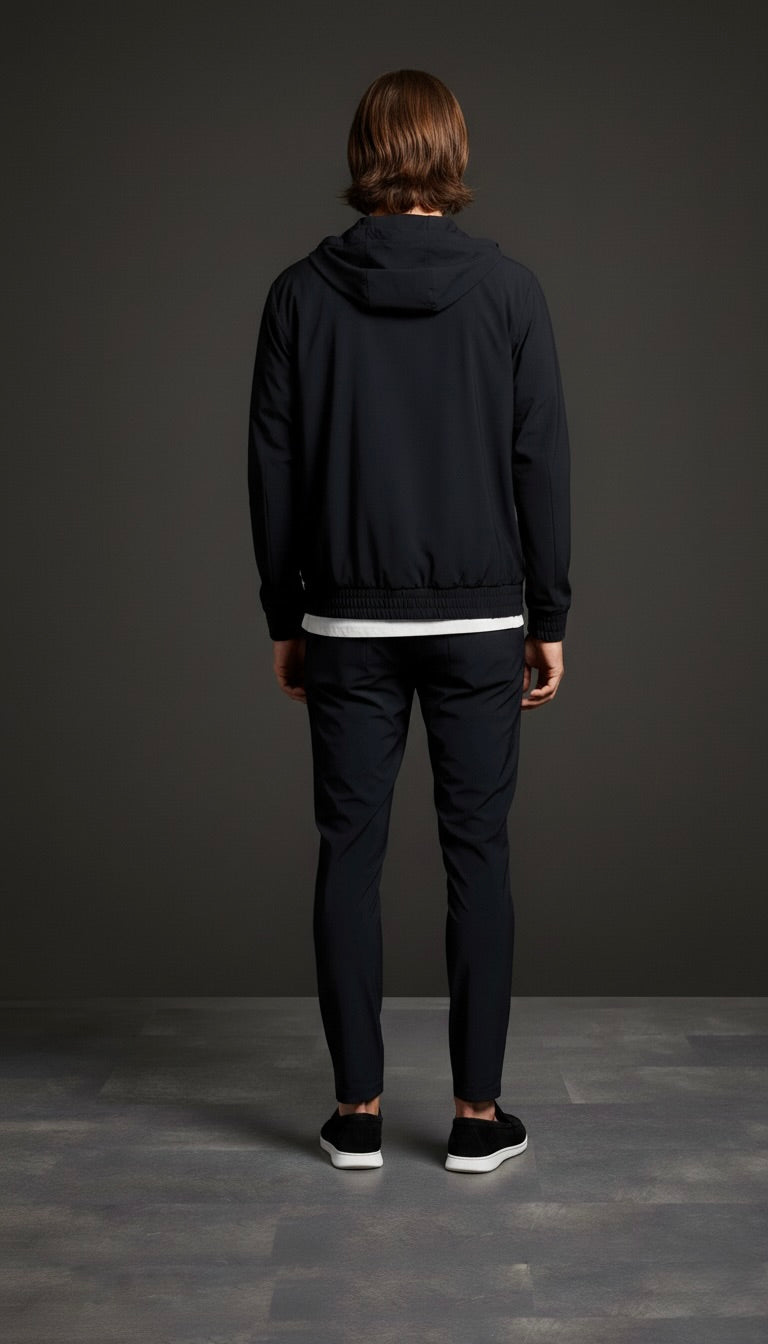 ENSEMBLE SIGNATURE À CAPUCHE NOIR NUIT Selvé Paris