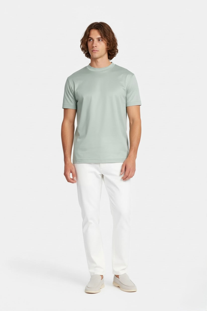 T-SHIRT ESSENTIEL VERT MINÉRAL Selvé Paris