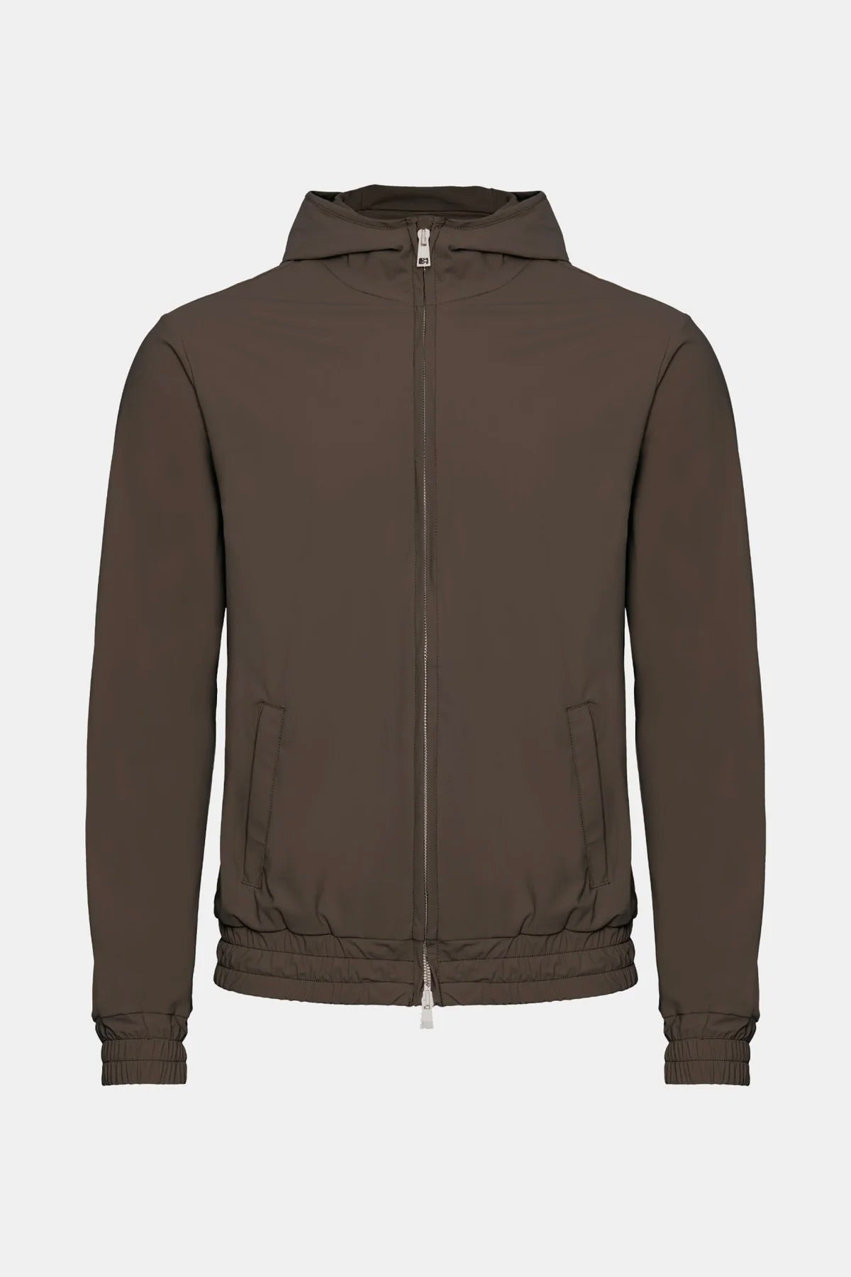 VESTE SIGNATURE À CAPUCHE MARRON Selvé Paris