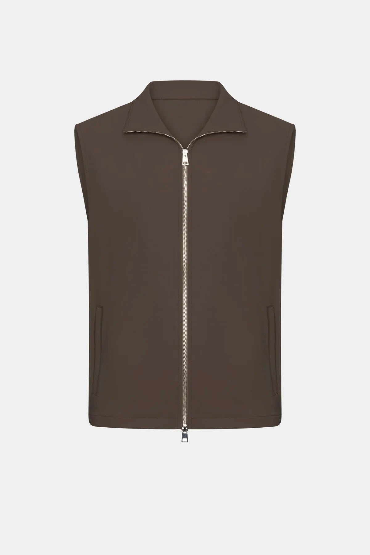 VESTE SANS MANCHE ESSENTIEL MARRON Selvé Paris