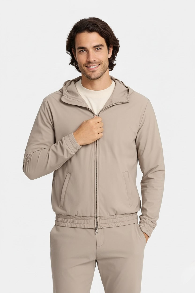 ENSEMBLE SIGNATURE À CAPUCHE SABLE CHAUD Selvé Paris