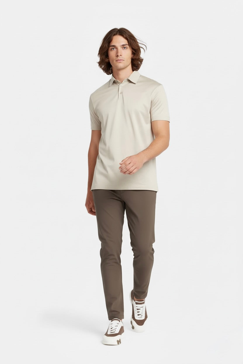 POLO ESSENTIEL ÉCRU SABLE - Selvé Paris