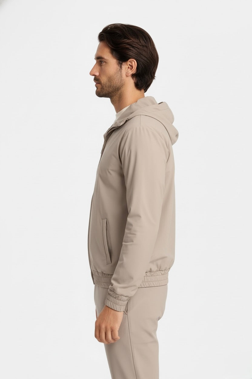 VESTE SIGNATURE À CAPUCHE SABLE CHAUD Selvé Paris