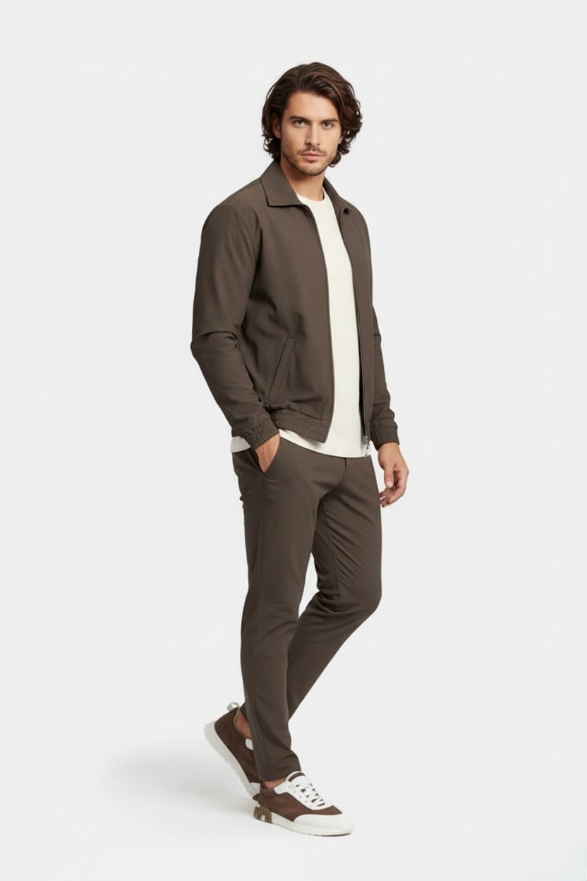 PANTALON SIGNATURE MARRON Selvé Paris