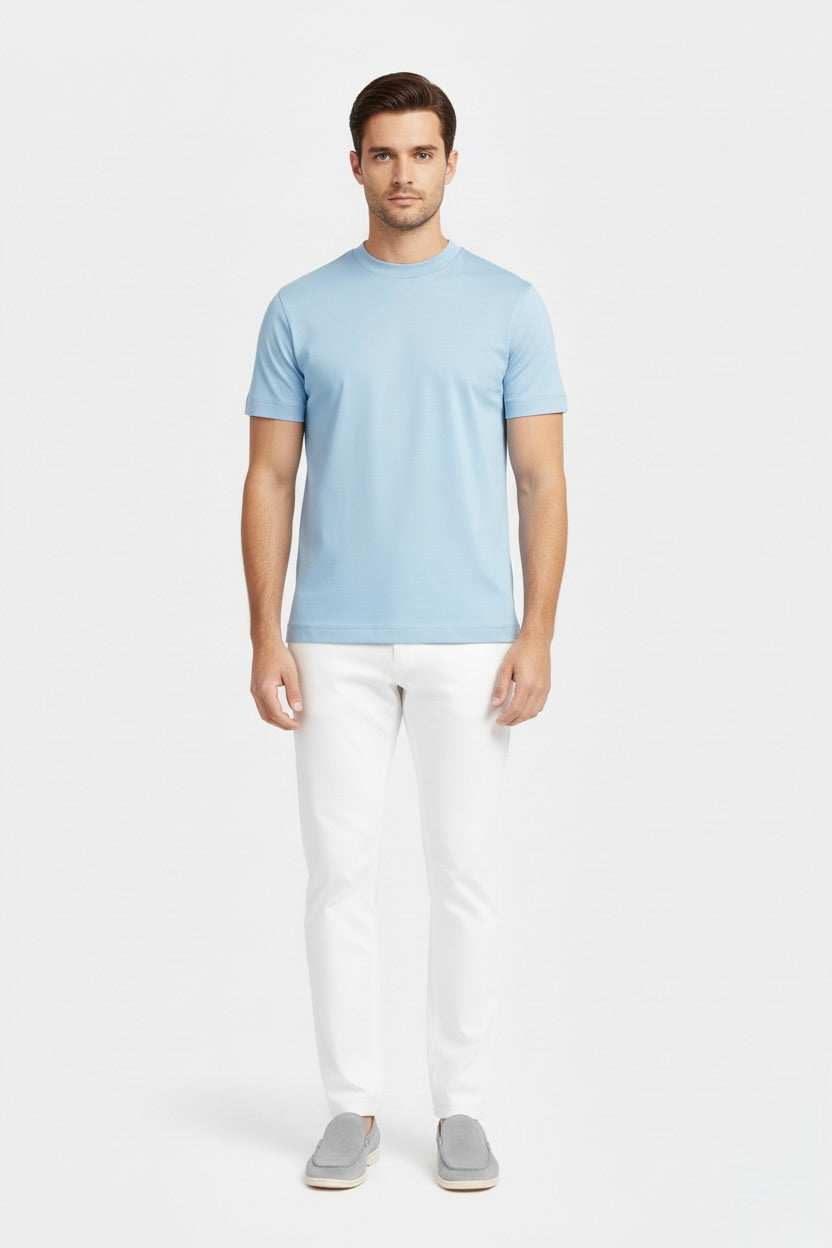 T-SHIRT ESSENTIEL BLEU BRUME Selvé Paris