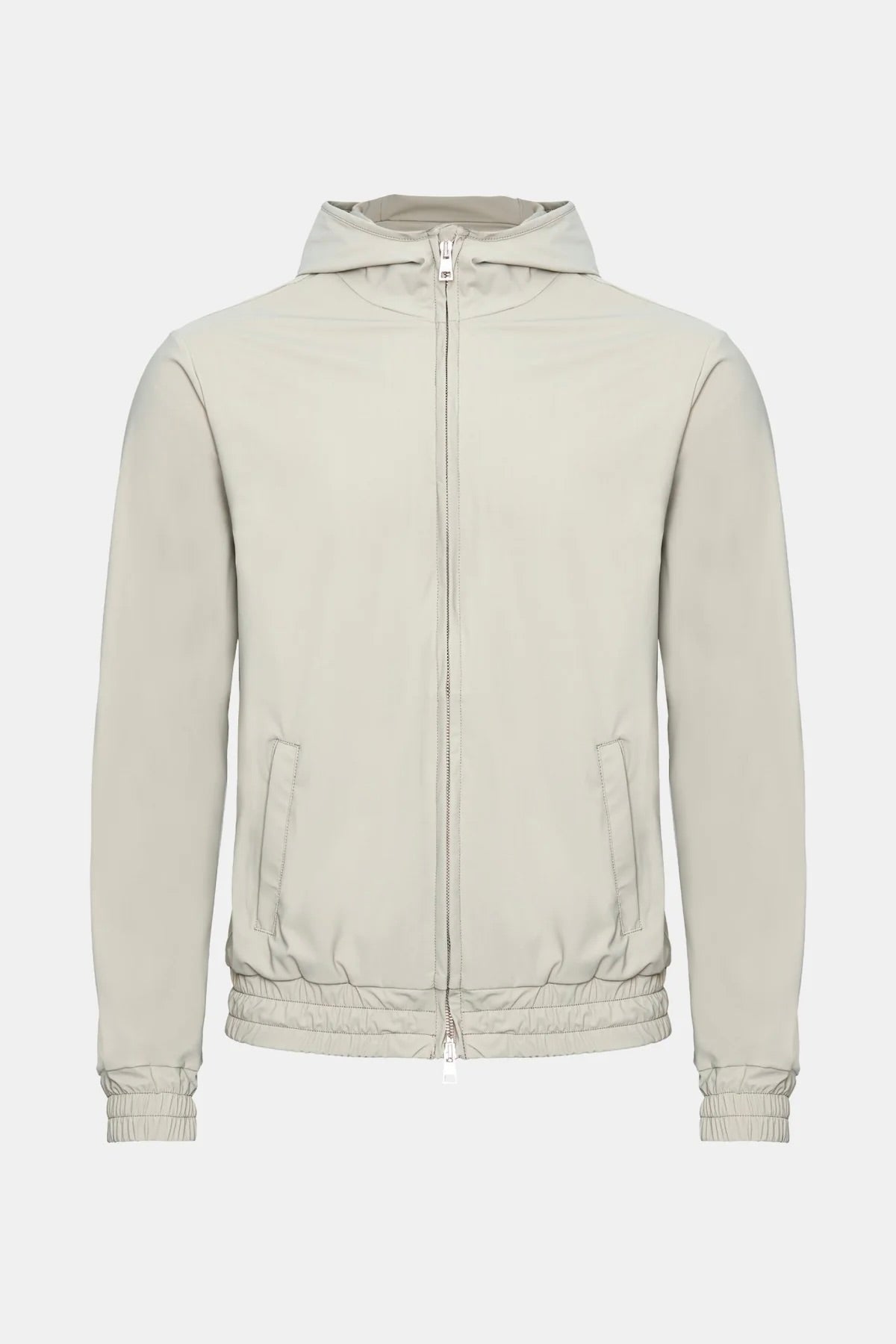 VESTE SIGNATURE À CAPUCHE BEIGE IVOIRE Selvé Paris