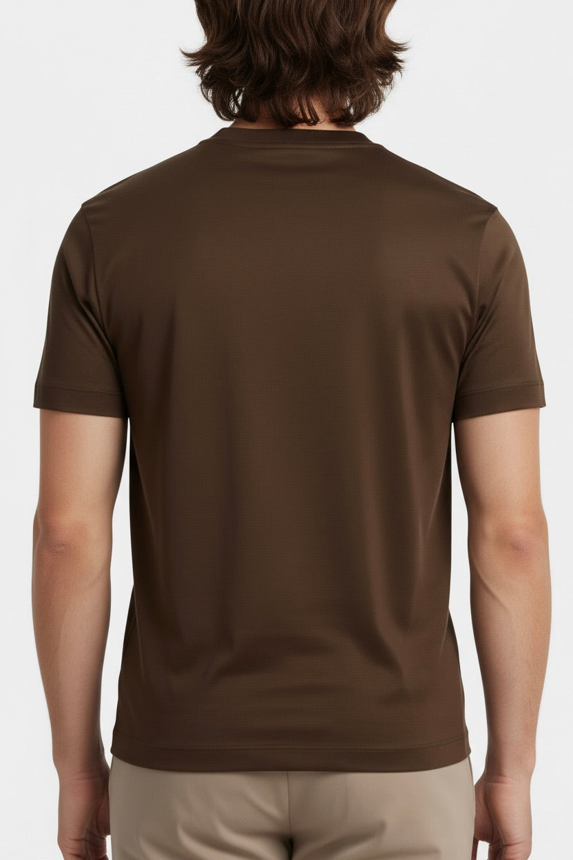 T-SHIRT ESSENTIEL MARRON TAUPE Selvé Paris
