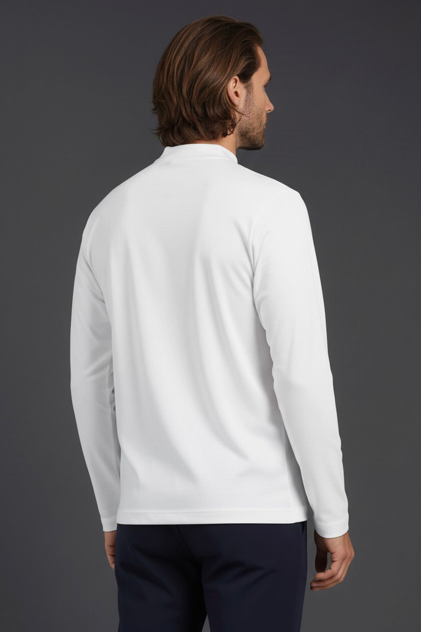 T-SHIRT ESSENTIEL BLANC MANCHES LONGUES Selvé Paris