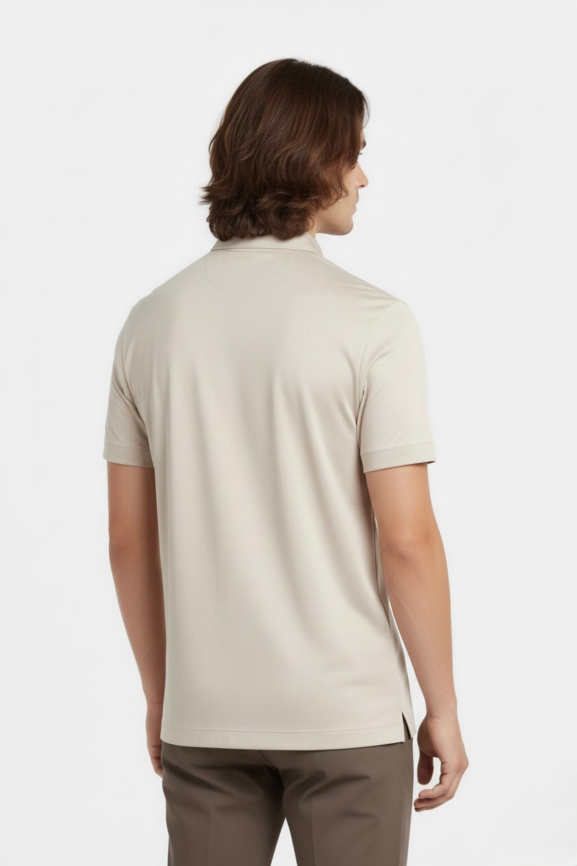 POLO ESSENTIEL ÉCRU SABLE - Selvé Paris