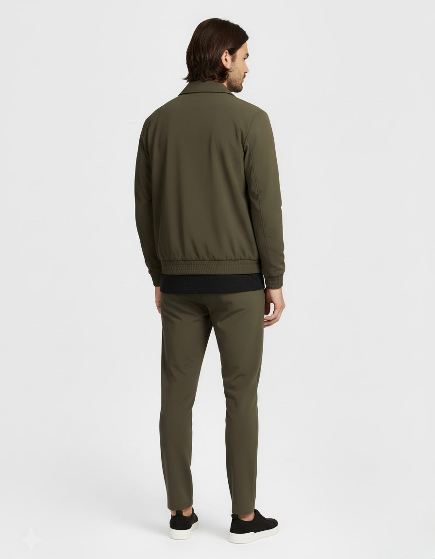 PANTALON SIGNATURE VERT PROFOND Selvé Paris
