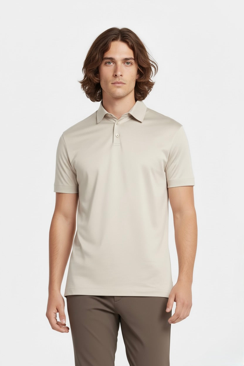 POLO ESSENTIEL ÉCRU SABLE - Selvé Paris