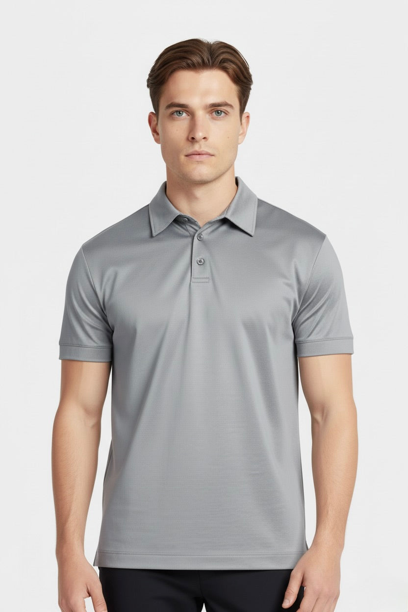 POLO ESSENTIEL GRIS AZUR - Selvé Paris