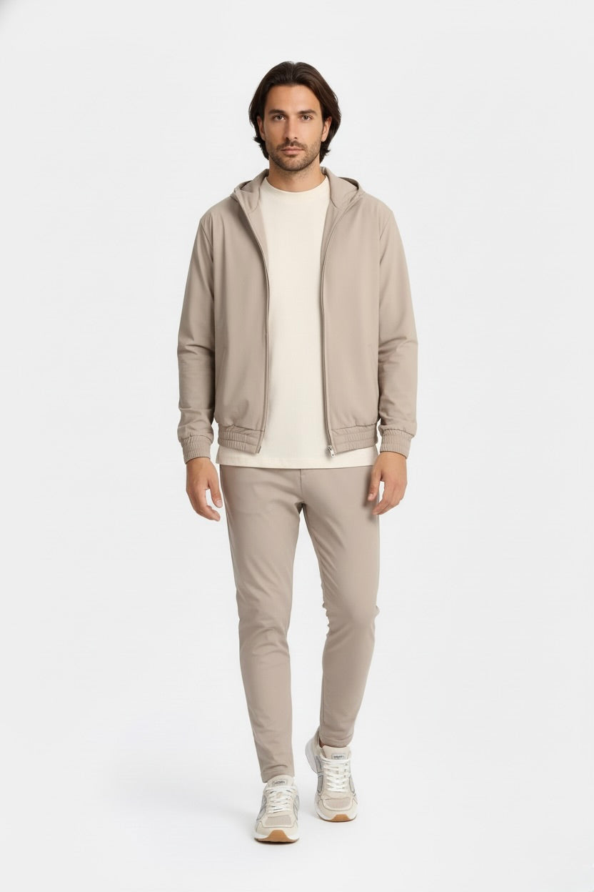 ENSEMBLE SIGNATURE À CAPUCHE SABLE CHAUD Selvé Paris