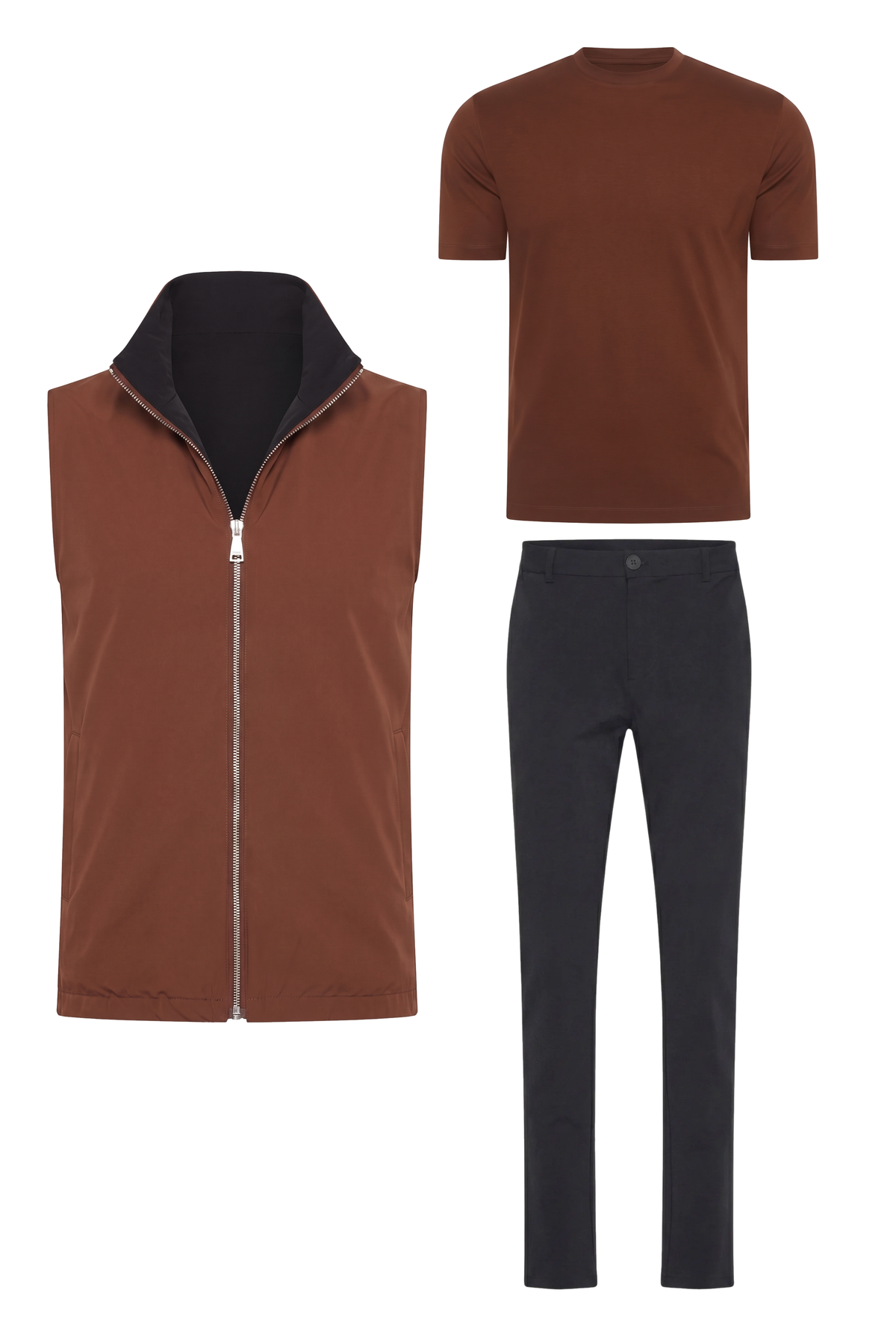 Ensemble Selvé Réversible Tobacco d'Aniline (T-shirt)