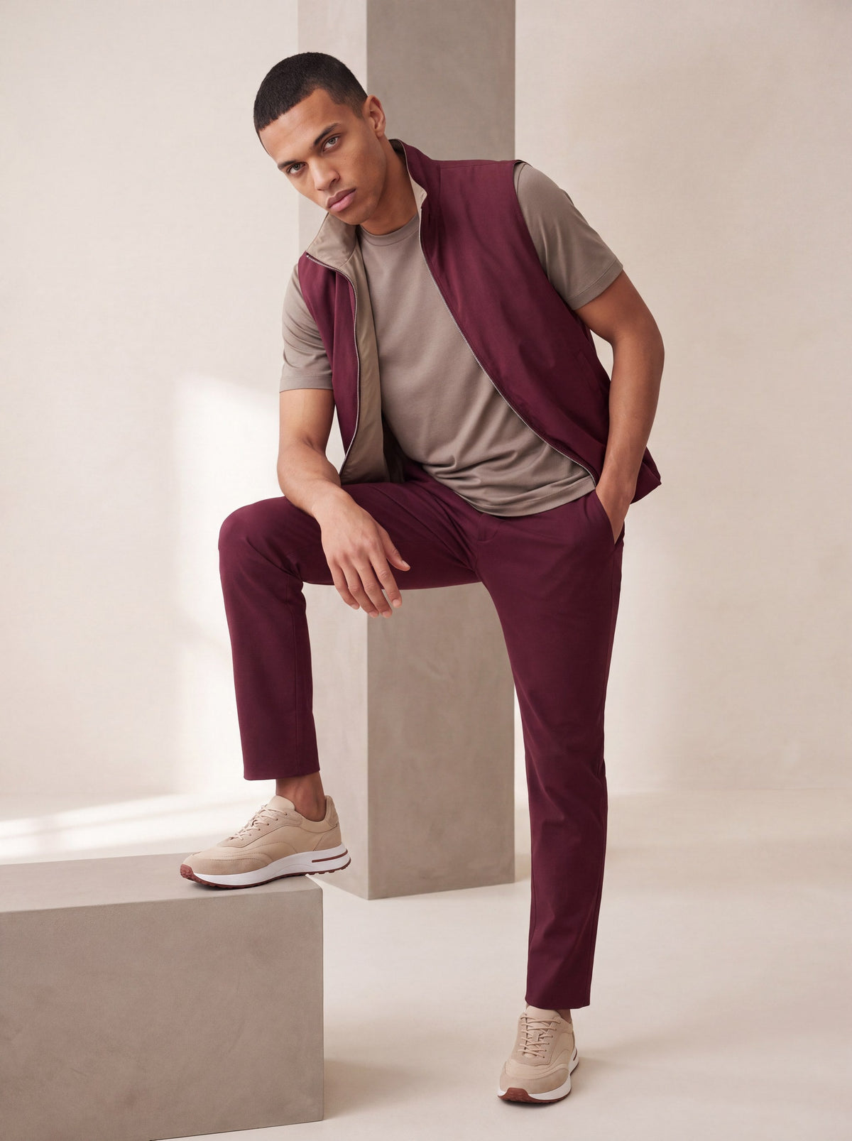 PANTALON SELVÉ MOULIN ROUGE — porté