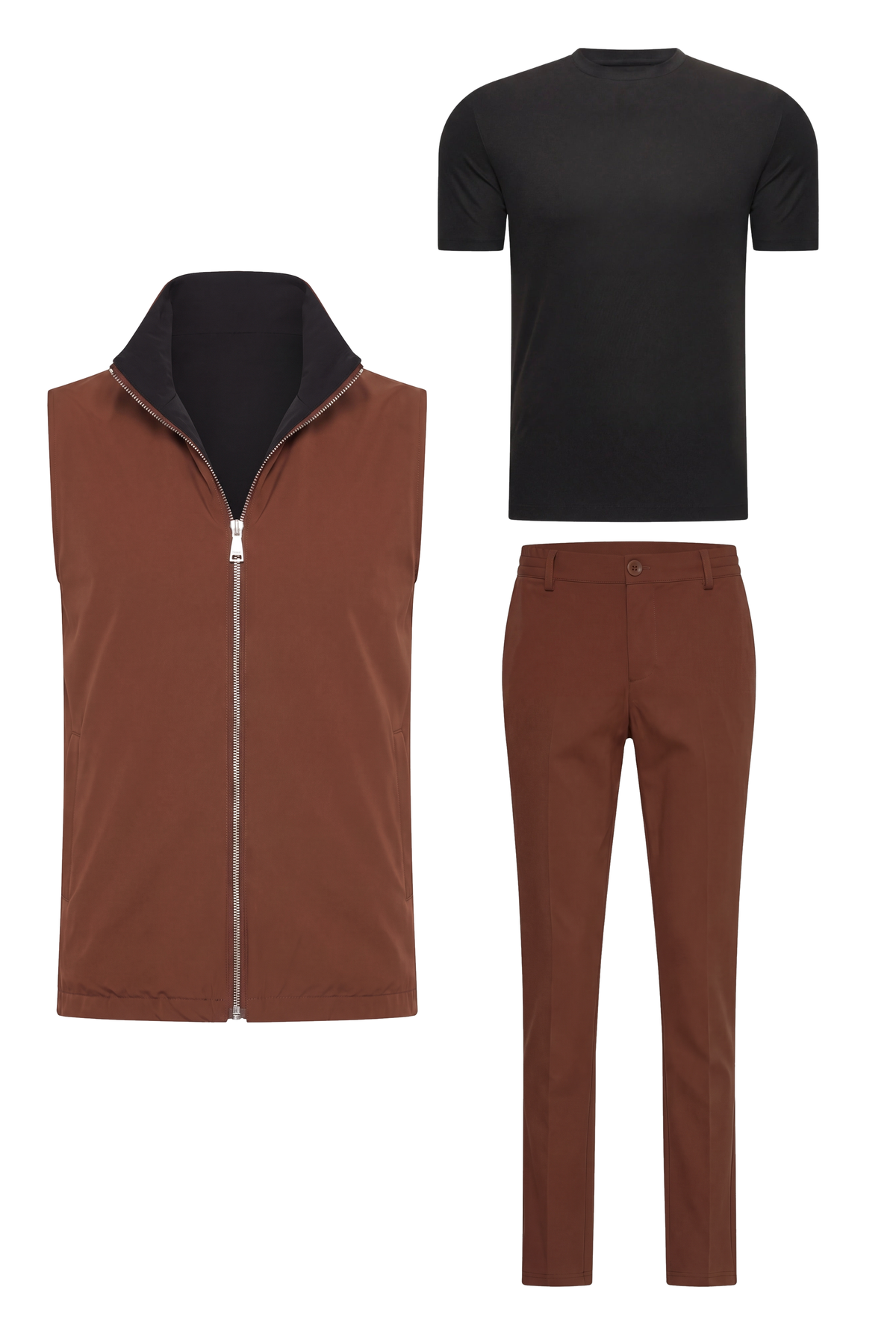 Ensemble Selvé Réversible Tobacco d'Aniline (T-shirt)