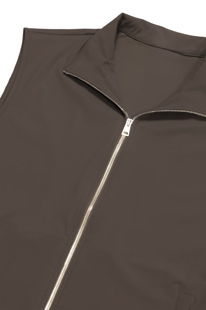 VESTE SANS MANCHE ESSENTIEL MARRON Selvé Paris