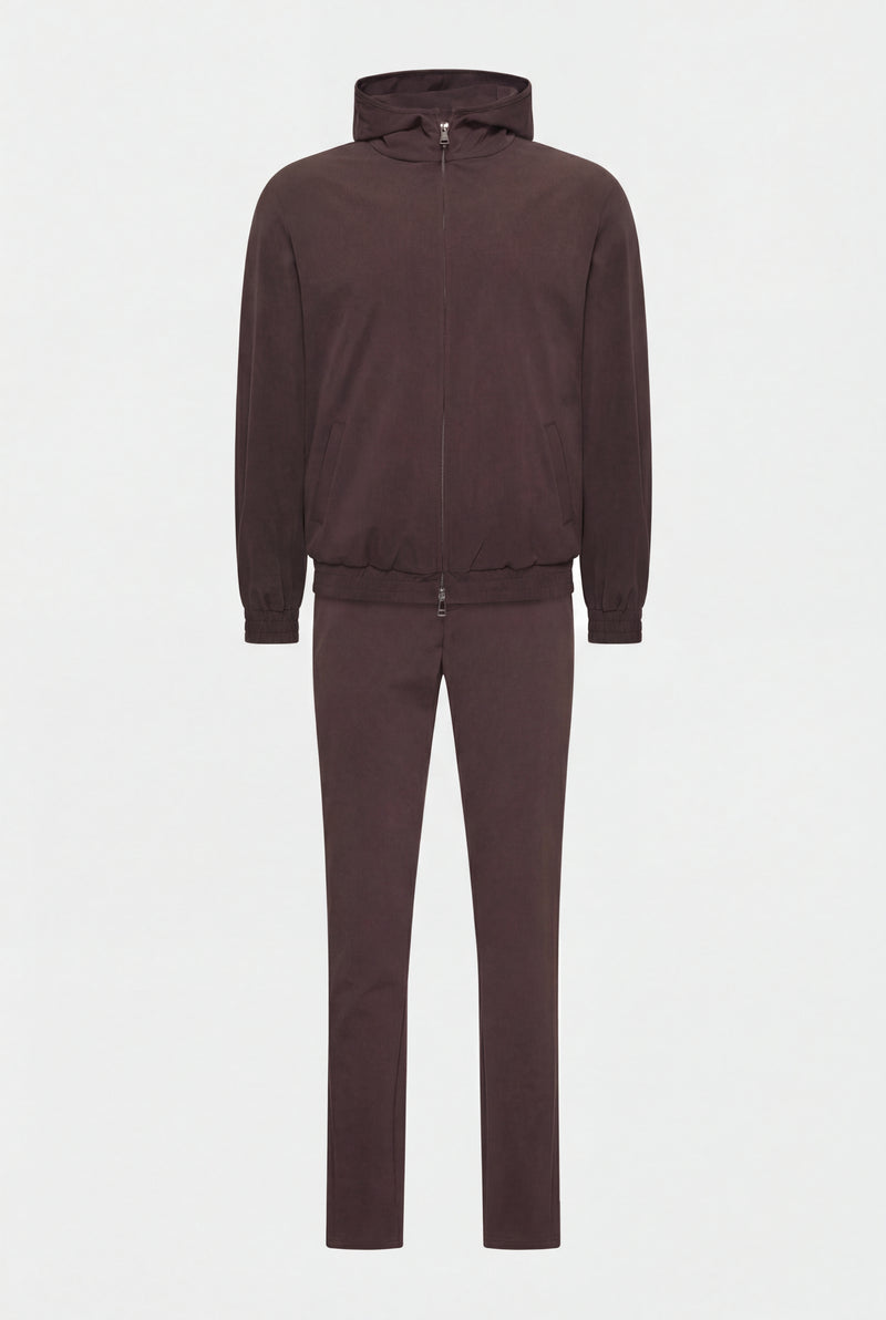 ENSEMBLE SELVÉ À CAPUCHE CAFÉ D'HAVANE