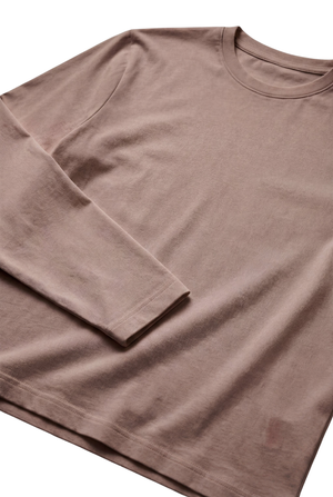 T-SHIRT À MANCHES LONGUES TAUPE DÉSERT Selvé Paris
