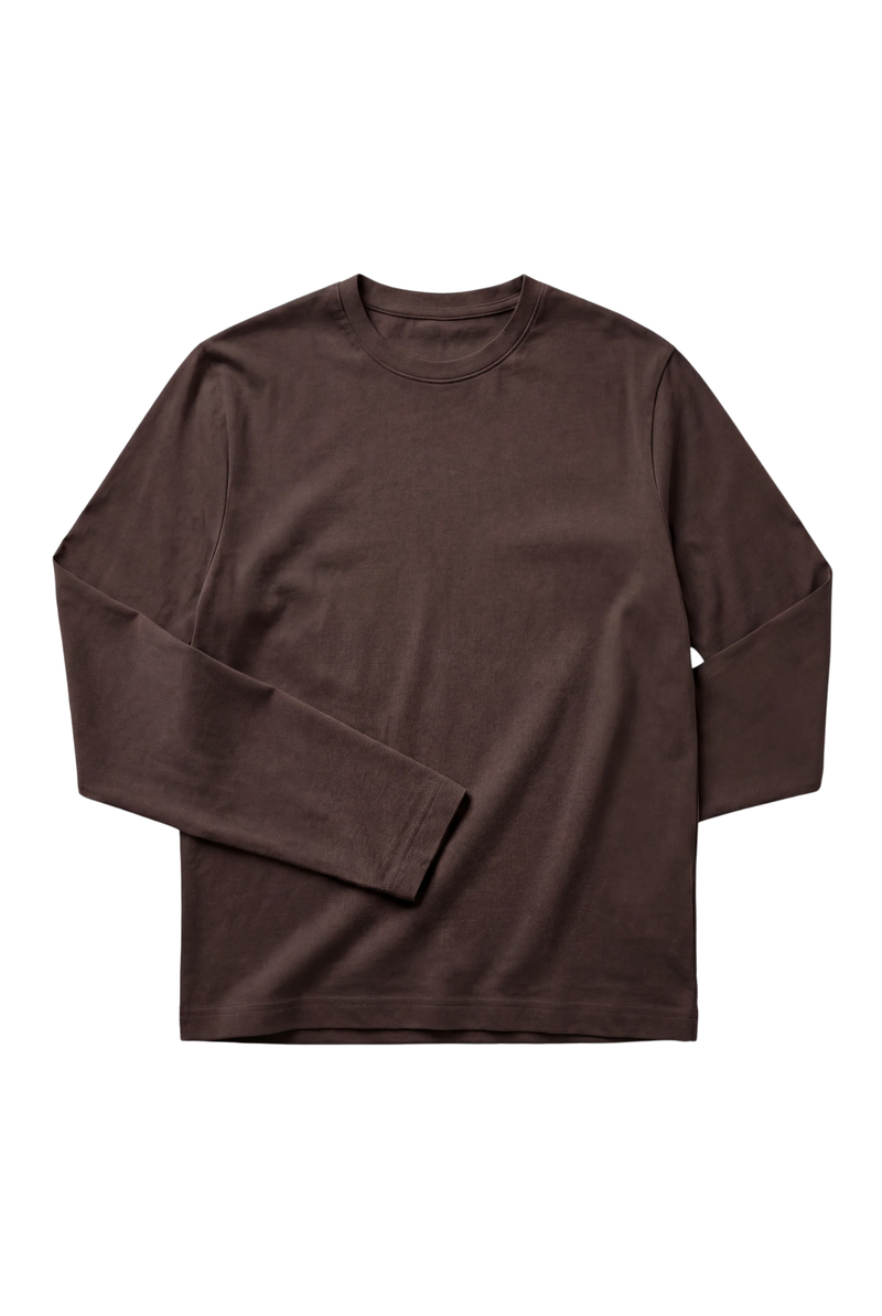 T-SHIRT À MANCHES LONGUES CAFÉ D'HAVANE