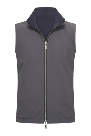 VESTE SANS MANCHE RÉVERSIBLE CAVIAR D'AZUL Selvé Paris
