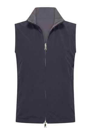 VESTE SANS MANCHE RÉVERSIBLE CAVIAR D'AZUL Selvé Paris