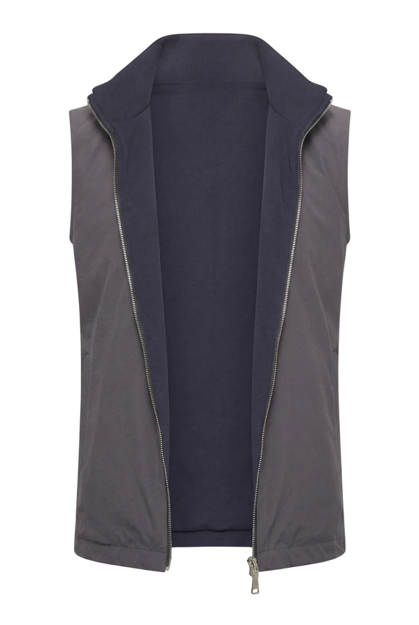 VESTE SANS MANCHE RÉVERSIBLE CAVIAR D'AZUL Selvé Paris