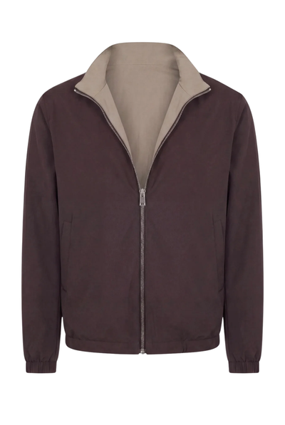 VESTE RÉVERSIBLE CAFÉ ET DÉSERT