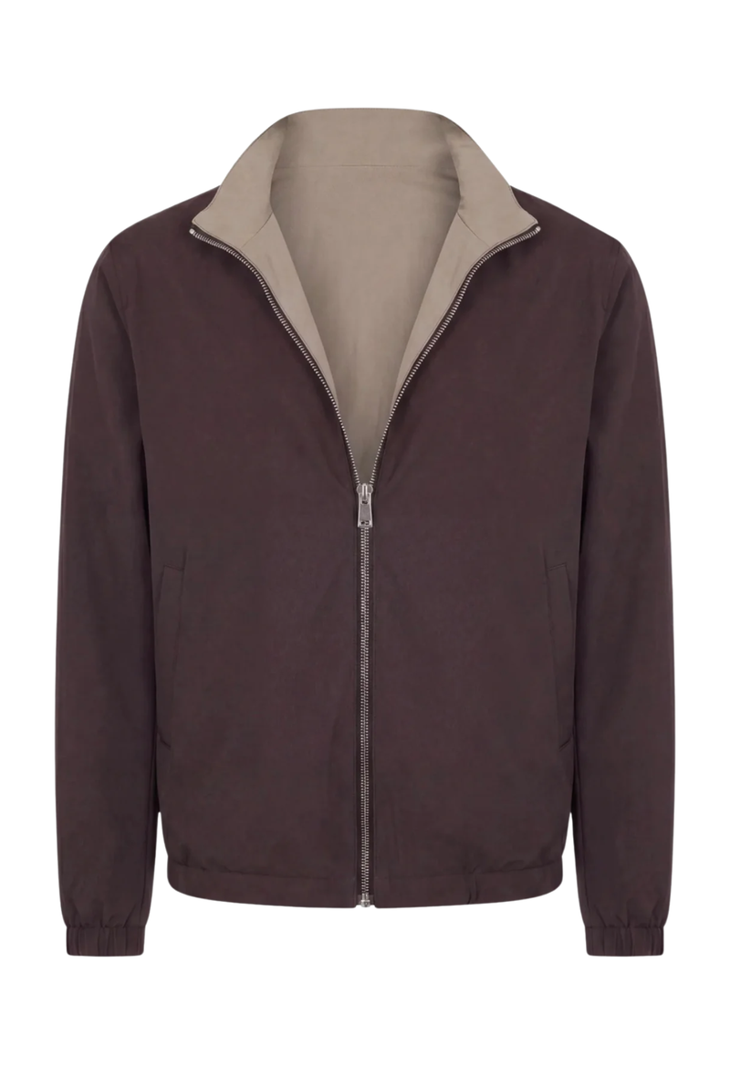 VESTE RÉVERSIBLE CAFÉ ET DÉSERT