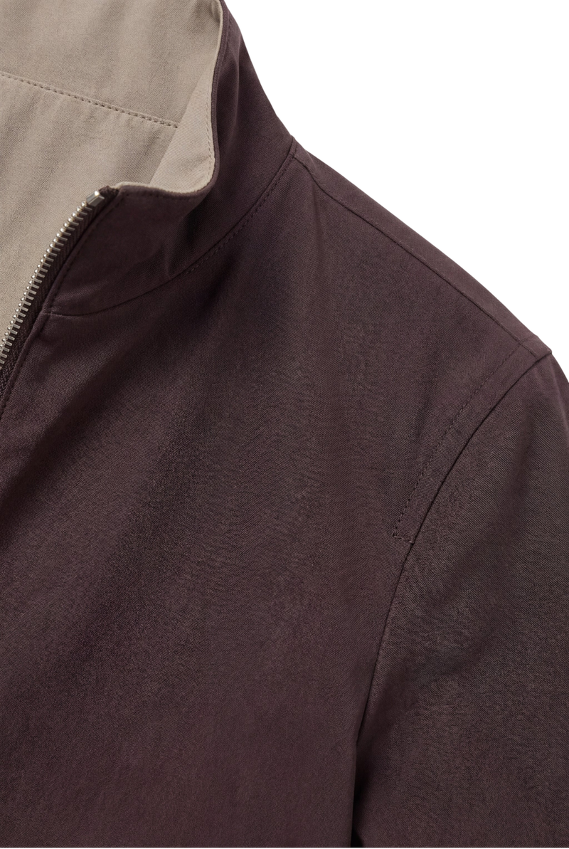 VESTE RÉVERSIBLE CAFÉ ET DÉSERT
