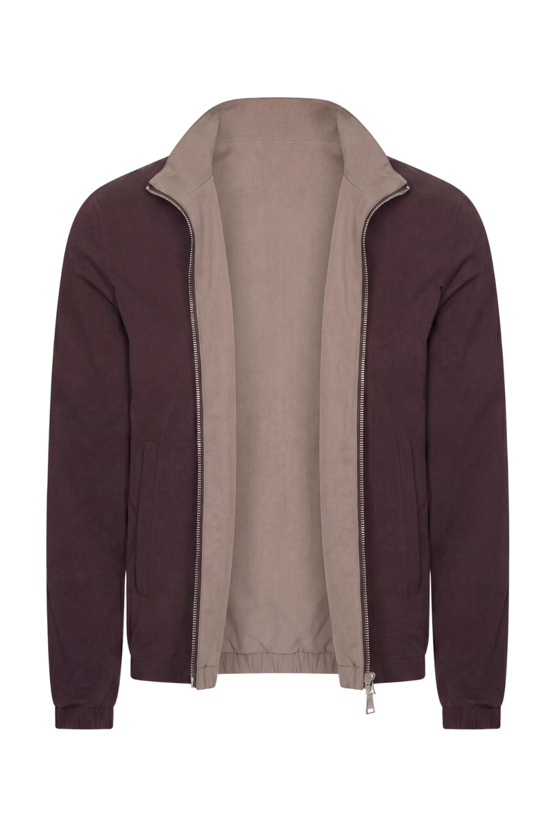 VESTE RÉVERSIBLE CAFÉ ET DÉSERT