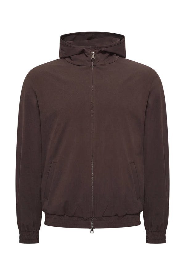 VESTE SELVÉ À CAPUCHE CAFÉ D'HAVANE Selvé Paris