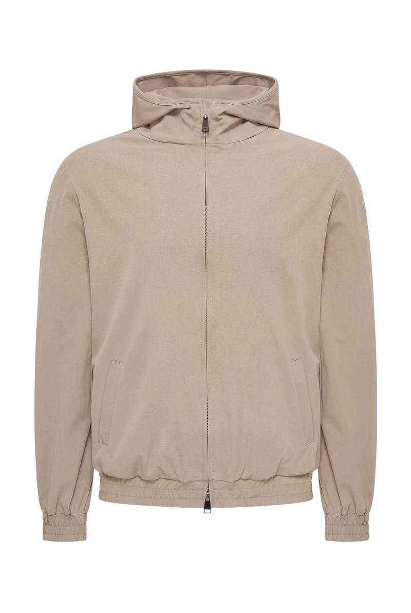 ENSEMBLE SELVÉ À CAPUCHE TAUPE DÉSERT