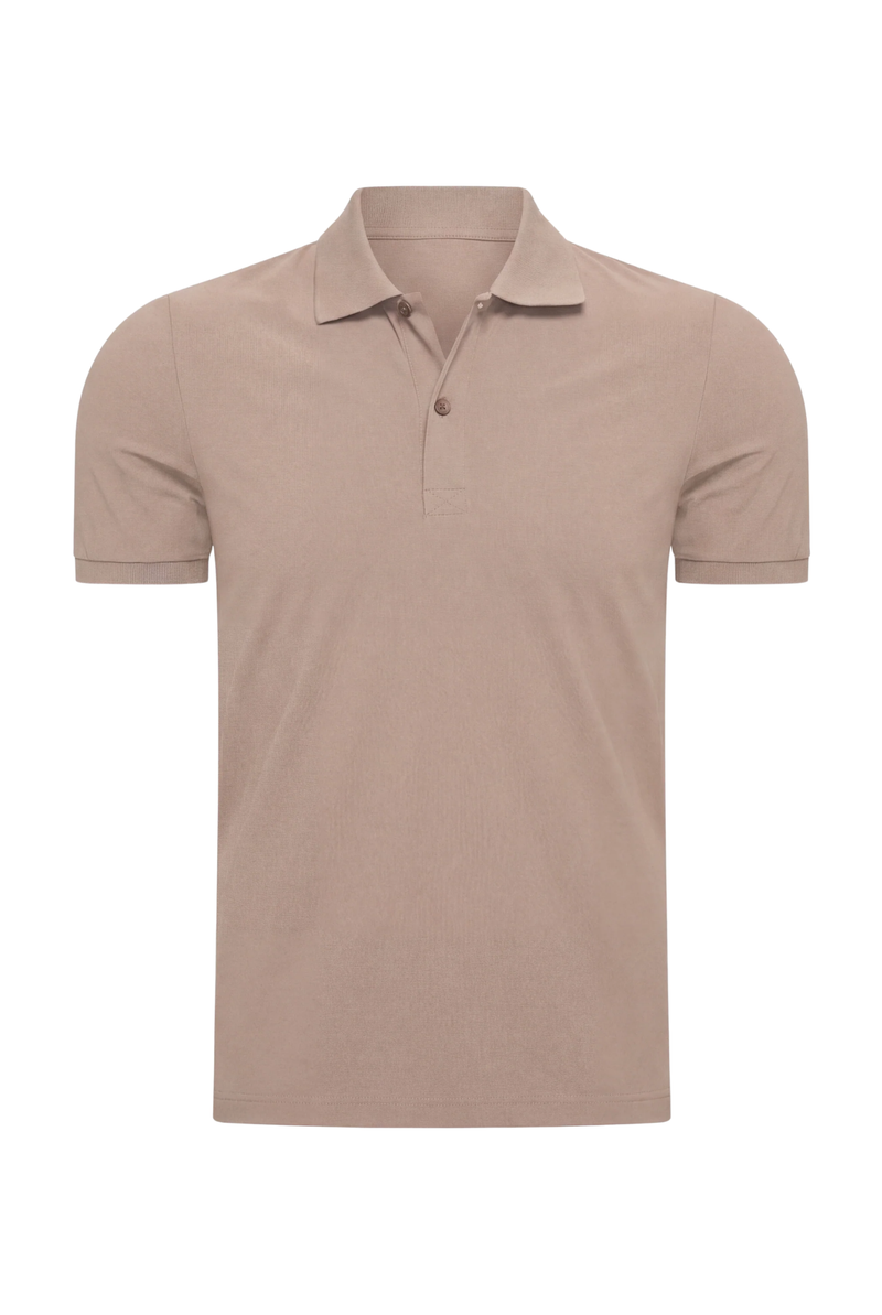 POLO SELVÉ TAUPE DÉSERT