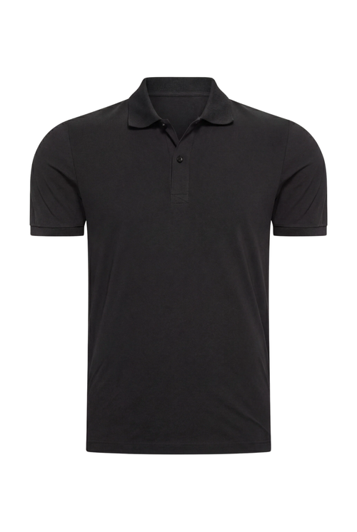 POLO SELVÉ NOIR D'ANILINE