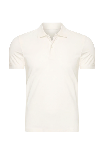 POLO SELVÉ BLANC D'ATELIER