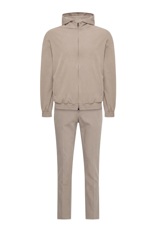 ENSEMBLE SELVÉ À CAPUCHE TAUPE DÉSERT Selvé Paris