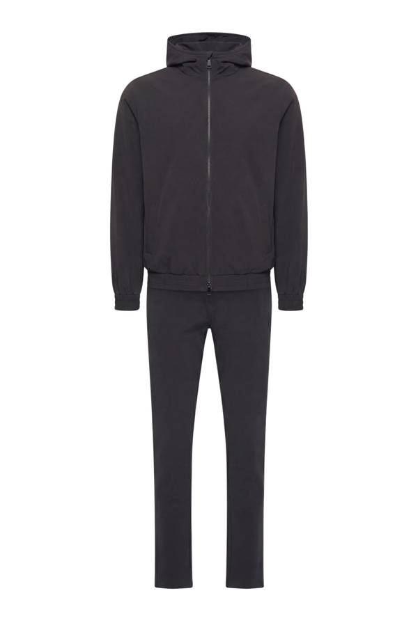 ENSEMBLE SELVÉ À CAPUCHE NOIR D'ANILINE Selvé Paris
